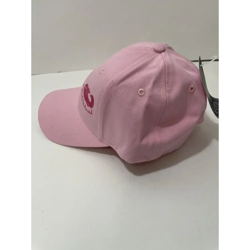 NEW Ducks Unlimited Pink Baseball Cap Hat Leaf Logo Strap Back Adjustable